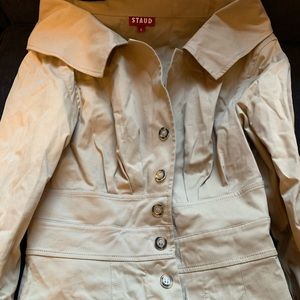 Staud khaki jumpsuit dress, NEW WITH TAGS. Size 6